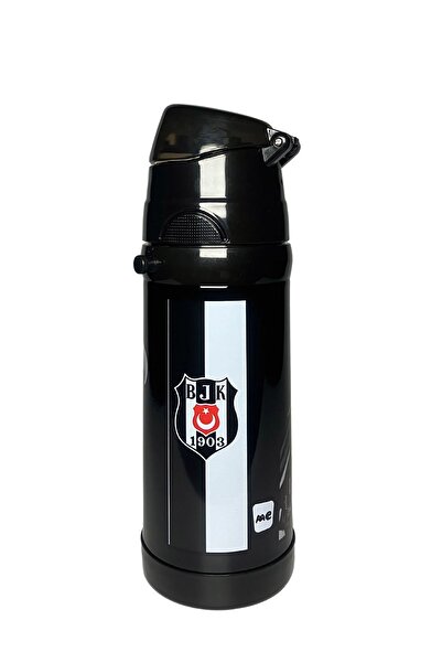 Beşiktaş Licensed Steel Flask Water Bottle with Stick 500 ml - Fan Thermos Flask