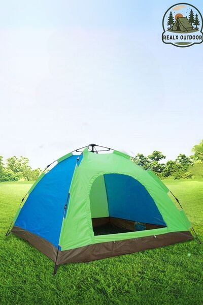 Realx 4 Kişilik Tam Otomatik Kurulum Kamp Çadırı 200 X 200 X 140 Cm