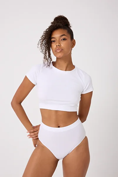 FOREVER MORE 3 Pack Seamless Women's High Waist Bato Slip Panties