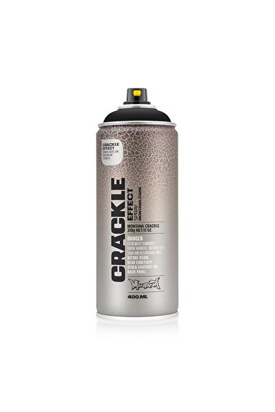 MONTANA Effect Crackle Sprey Boya 400ml T.Black (RAL 9017) EC9017