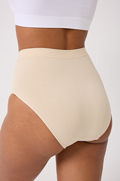 FOREVER MORE 3 Pack Seamless Women's High Waist Bato Slip Panties