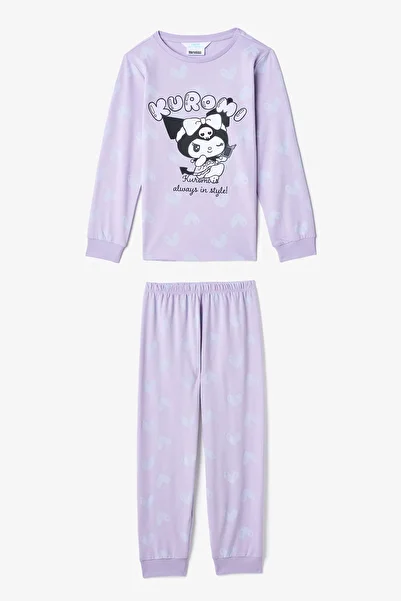 Penti Lilac Girl's Kuromi Long Sleeve Pajamas Set