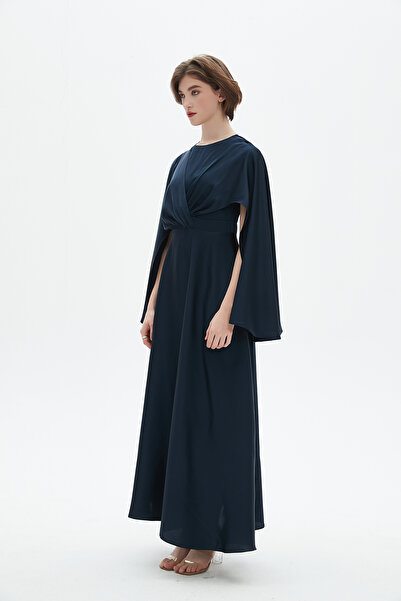 Nichii فستان ماكسي نسائي بأكمام طويلة وواسعة