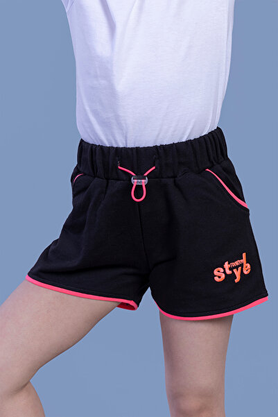 Toontoy Pantaloni scurți pentru fete cu talie reglabilă și două buzunare late...