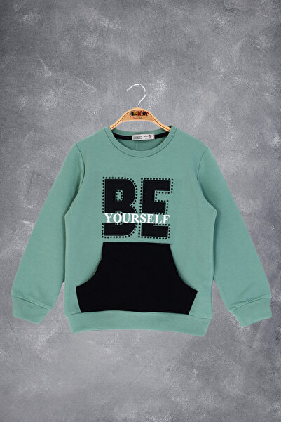 Toontoy Момиче - Бъди себе си - Суитшърт с принт