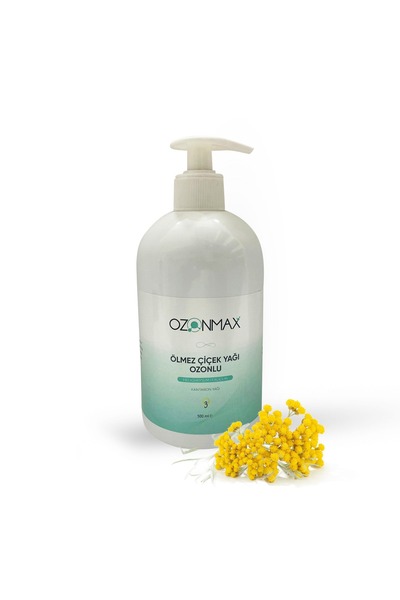 ozonmax OZONLU ÖLMEZ ÇİÇEK YAĞI 500 ML (KANTARON) Hassas kuru ciltlerde Cilt Bakımında kullanılabilir.