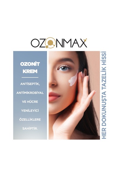 ozonmax Ozonit Krem 500 Lt-Cildin Oksijen Seviyesini üç Kata Kadar Artırır ve Cilt tonunu Eşitler.