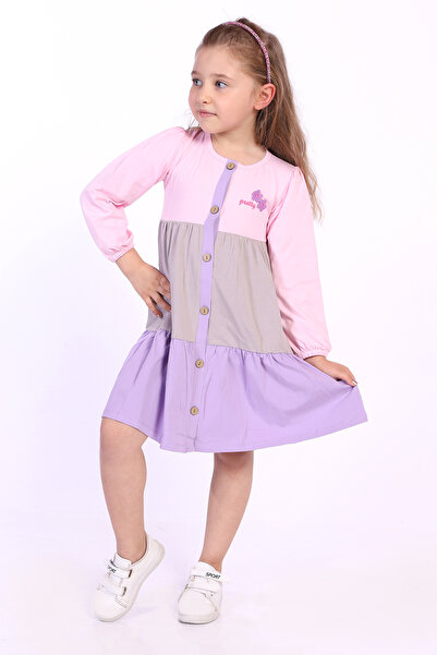 Toontoy Κοριτσίστικο φόρεμα με όμορφο κεντημένο στήθος