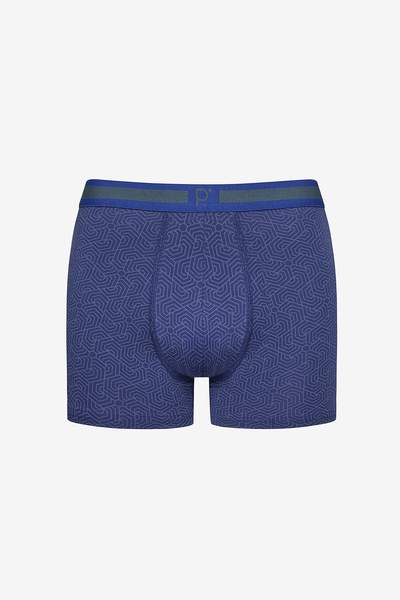 Penti Men's Cotton Geometric 3-Piece Multicolor Boxer