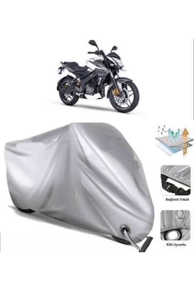 CoverPlus Bajaj Pulsar Uyumlu Motosiklet Brandası Motor Örtüsü ( Kilit Uyumlu)