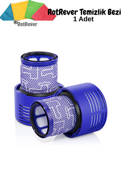 RotRever Filtru Hepa Dyson V10, Dyson V10 Absolute, Filtru Hepa compatibil cu Dyson V10 Cyclone, Set de pânze RotRever-3 bucăți