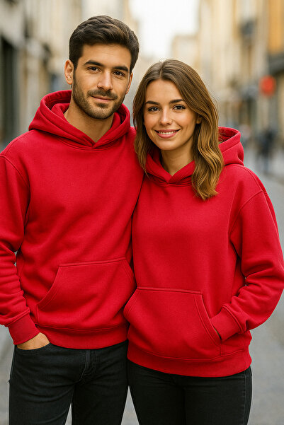 BRLKN Bez štampe Sa kapuljačom Kombinovana majica za ljubavnike