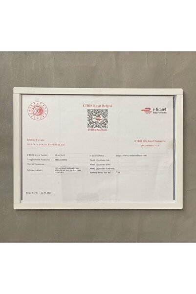 Yönline White Certificate&Diploma Frame