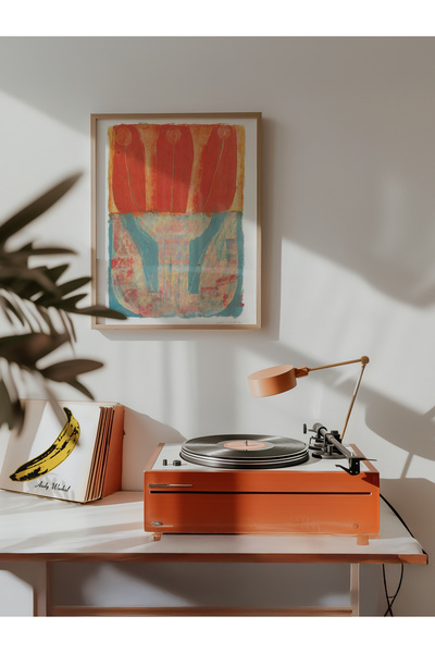 Push Studio Sessiz Doğa - Doğal Ahşap Çerçeveli Tablo - Art Collection
