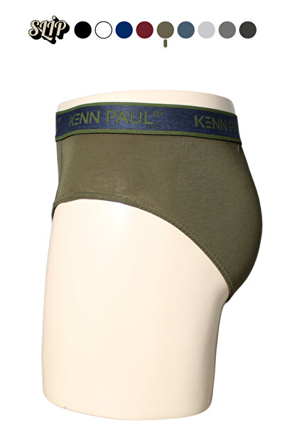 KENN PAUL Men's Plain Cotton Khaki Boxers | Slip Boxer