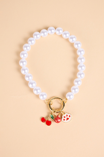 BEAD COLLAR İNCİ BONCUK KEDİ KÖPEK TASMA KOLYE