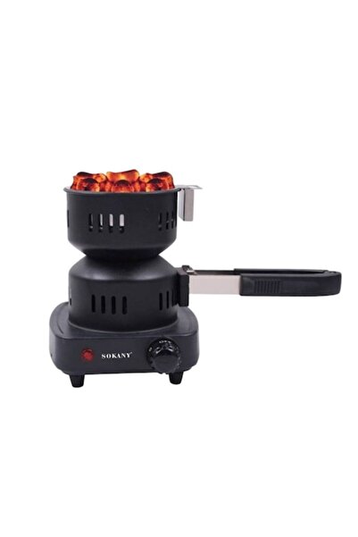 SOKANY Aprinzator electric carbuni 1000W, tip ibric, maner detasabil, control temperatura, negrU