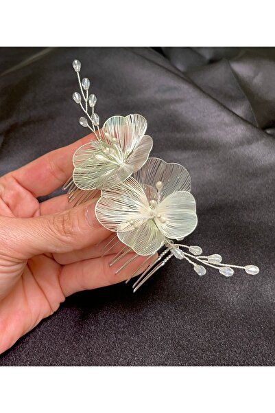 Asensa Metal Çiçekli Gelin Aksesuarı