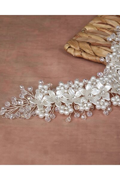 ASİMEL TASARIM Bridal Tiara Hair Accessory Wedding Henna Wedding Promise Engagement Graduation