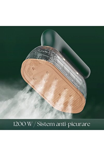 OEM PANCERKA portable steam iron, 1200W, 110ml tank, titanium soleplate, green