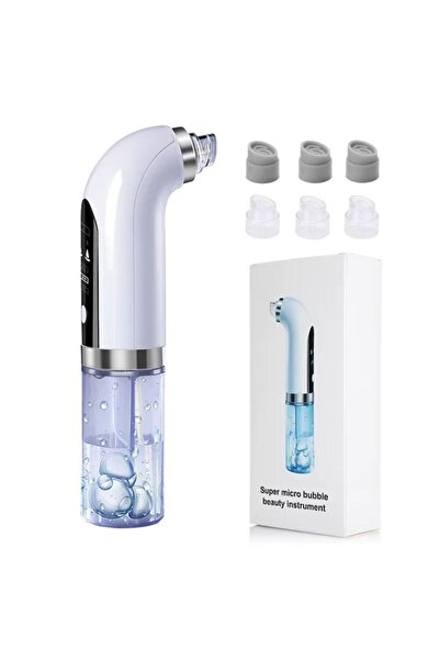 OEM Blackhead remover, bubble cleaner, 3-stage vacuum, blue light, USB, white