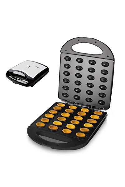 SOKANY 1400W nut cracker, 12 pieces, non-stick plates, LED indicator, thermal handle, black/gray