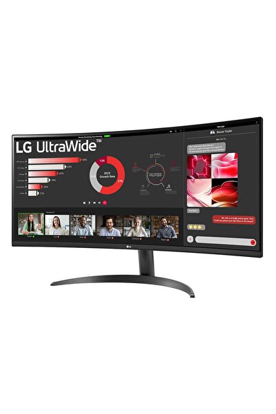 LG UltraWide 34WR50QC-B 34" 100Hz 5Ms HDMI+DP HDR UWQHD FreeSync VA Curved Vesa Monitör