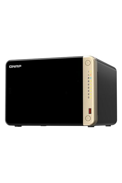 Qnap Ts-664-8G 8Gb 6 Slot 2X2.5Gbe Port Usb3.2 Nas Storage Unitesi