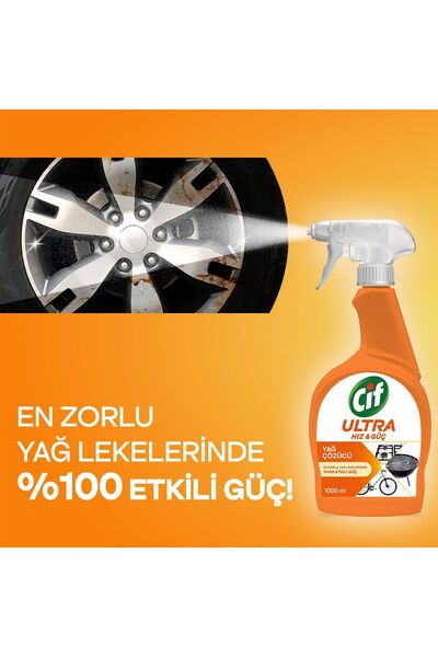 Cif Sprey Ultra Hızlı & Güç Kireç + Yağ Sökücü 4x1L