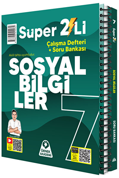 Örnek Akademi Yayınları 7. Sınıf Süper İkili Sosyal Bilgiler Seti 2 Kitap  Ol...