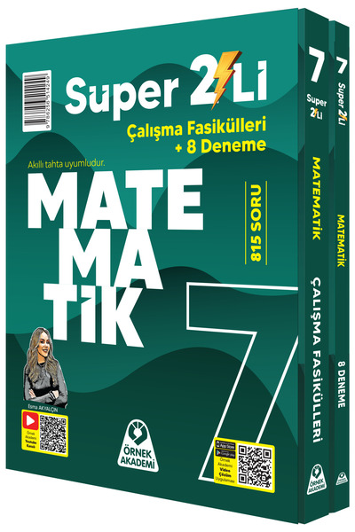 Örnek Akademi Yayınları 7. Sınıf Süper İkili Matematik Seti (2 Kitap) Komisyon