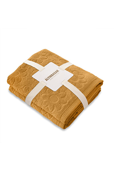 Altınbaşak Solana 100% бавовняний набір рушників для рук, 2 шт., 50X90, гірчичний