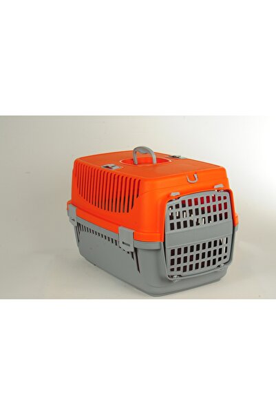 PlastArt Pet Taşıma Kafesi Büyük Boy No:2 Turuncu