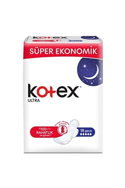 Kotex Hijyenik Ped Ultra Gece 16'lı x2 Adet