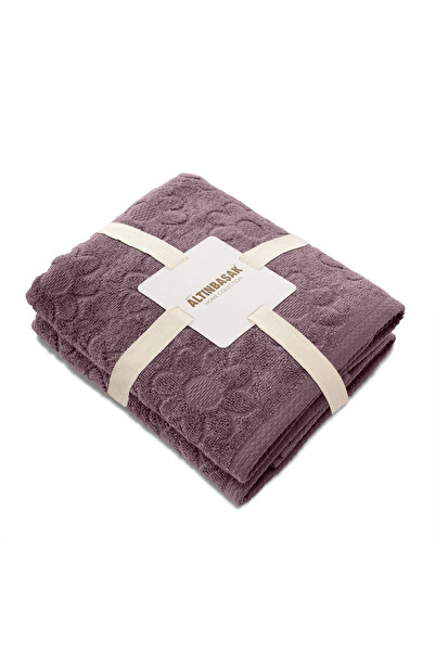 Altınbaşak Solana 100% бавовняний набір рушників для рук, 2 шт., 50 x 90, фіолетовий
