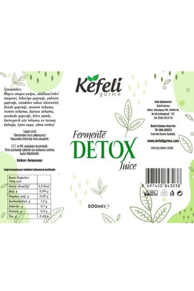 kefeli gurme Detox suyu 500 ml