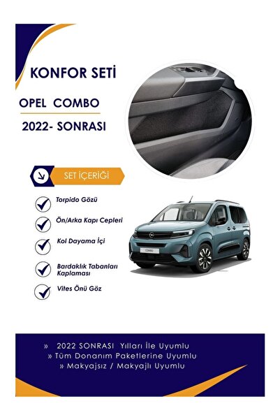 Opel Combo Konfor Seti 2023- Uyumlu Sonrası