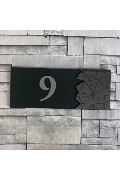 Yönline رقم الباب المدخن المزخرف الحديث المكتوب - 9