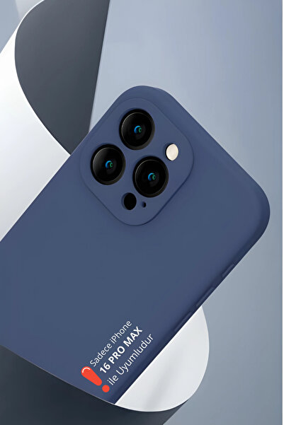 Evax (ASTARLI) iPhone 16 Pro Max Uyumlu Astarlı Dışı Silikon İçi Kadife Esnek...