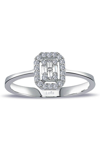 Lova 0,19 Karat Baget Pırlanta Yüzük - 1020375