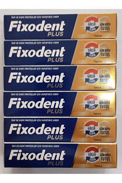Fixodent Diş Protez Yapıştırıcı Krem Güçlü Tutuş 40 gr x6 Adet