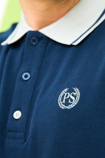Polo State Men's Regular Fit Polo Neck T-Shirt Navy Blue