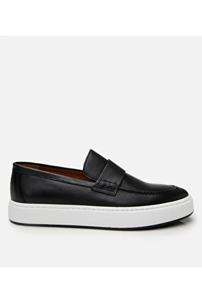 Hotiç Loafer elegant din piele neagră pentru bărbați