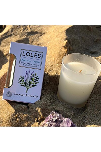 Lole's Luxury Pure Natural Soap, Lavender & Olive Oil Beauty Bar, 150g