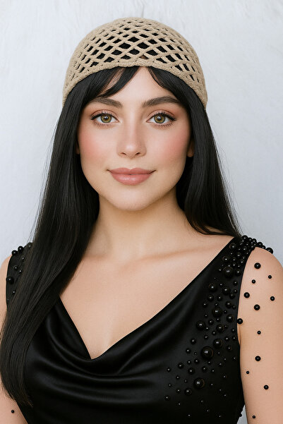 HAPPY HANDMADE اتجاهات الصيف/قبعة كليوباترا/قبعة محبوكة/قبعة ريترو/قبعة شبكية...