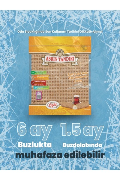 ASRIN TANDIRI 4'LÜ PAKET ( 4 Paket Paket Ekşi Hamurlu Yulaflı Lavaş Tandır Ekmeği (diyabetik Ekmek) 330 Gr.