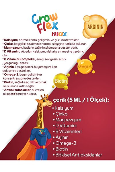 growflex max surup 3 lü paket