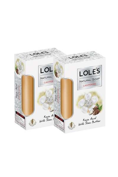 Lole's Luxury Pure Natural Soap, Kojic Acid with Shea Butter Beauty Bar, Pack of 2 x 150g