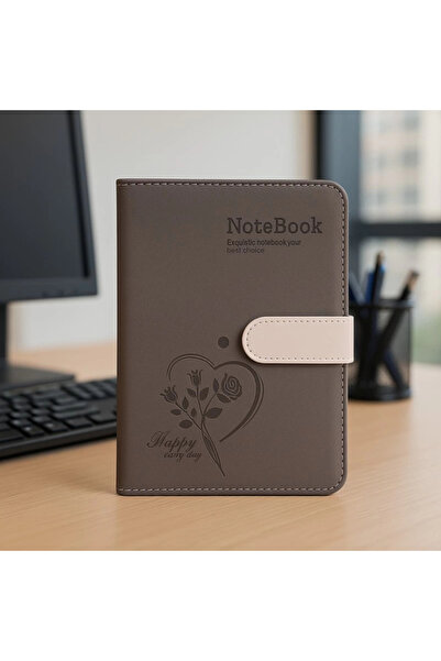 Evistro Magnetic Agenda Daily Notepad Notebook Gray Imported Product