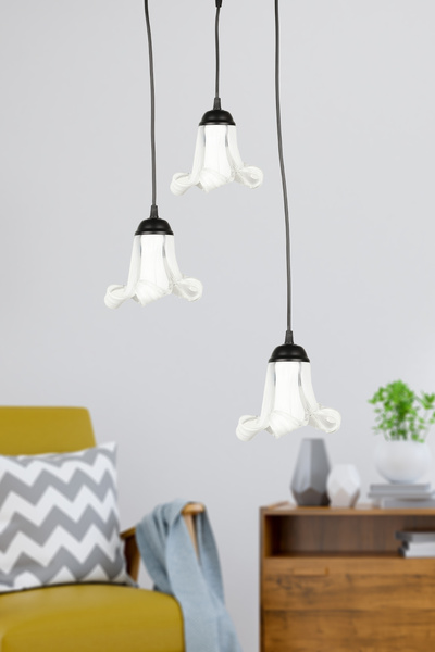 Begüsa Senta 3.Lü Avize Siyah No:09